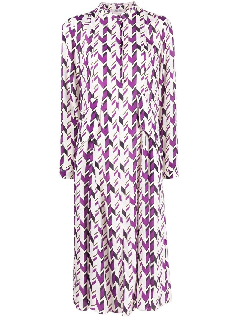 geometric pattern midi dress 1