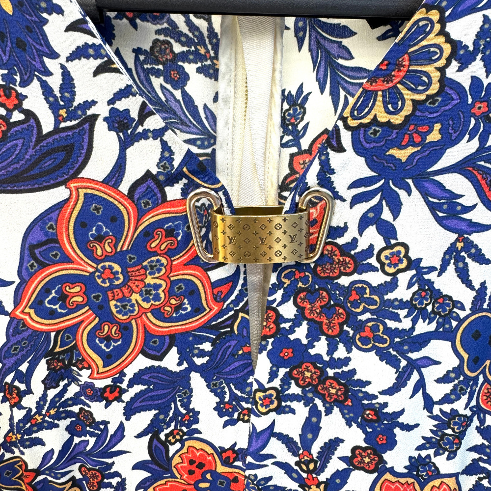 Louis - Louis Vuitton silk short-sleeved dress - 2