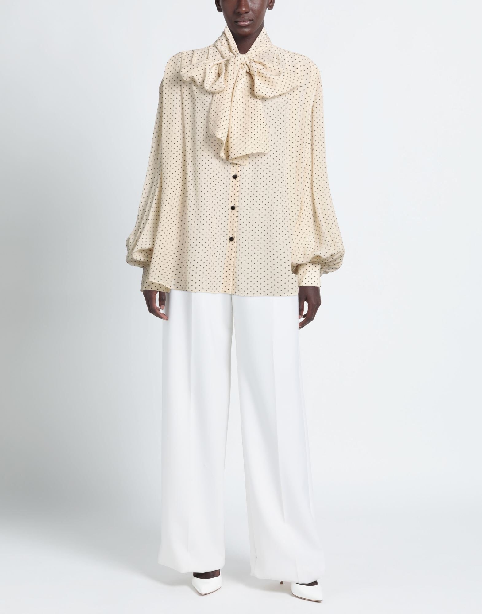 Beige Women's Patterned Shirts & Blouses - 2