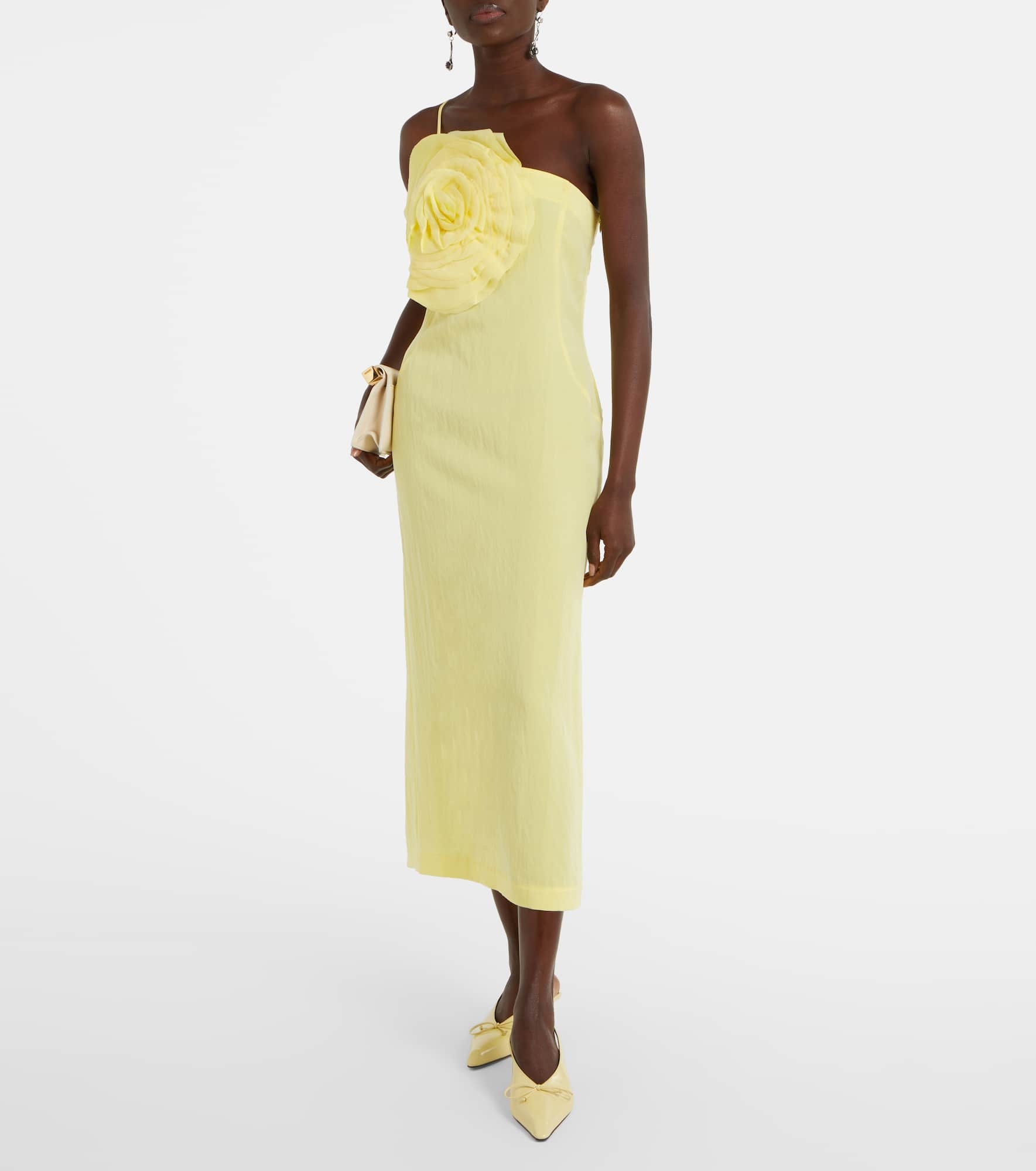 Floral embroidered midi dress - 2