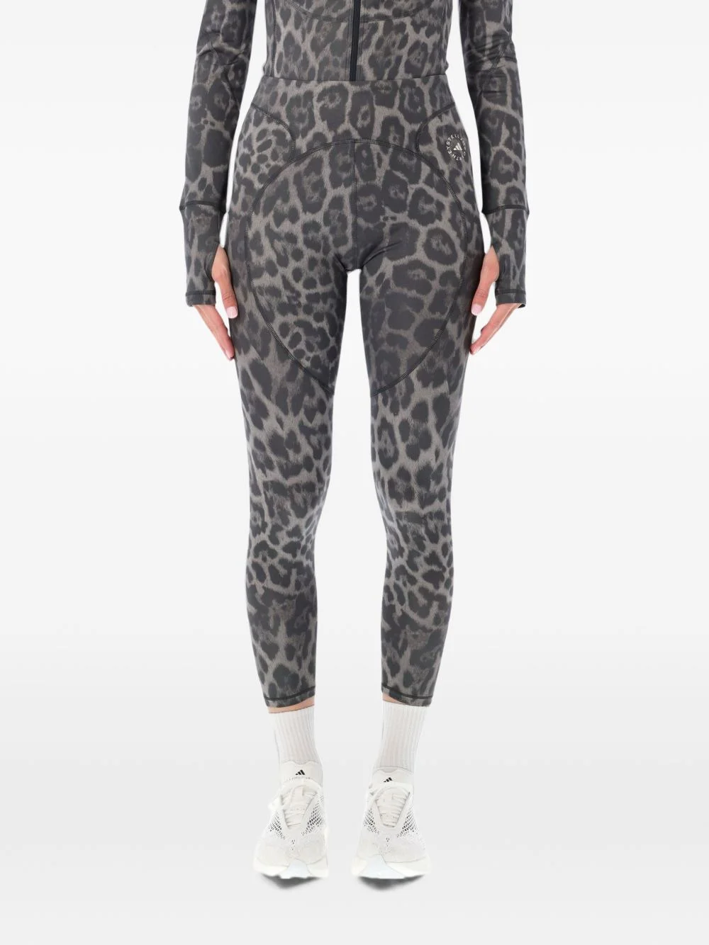 leopard-print track pants - 1