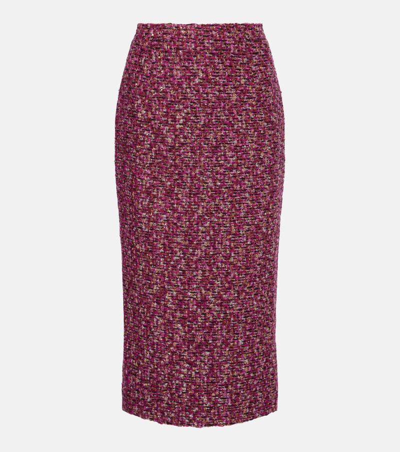 Sequined tweed midi skirt - 1