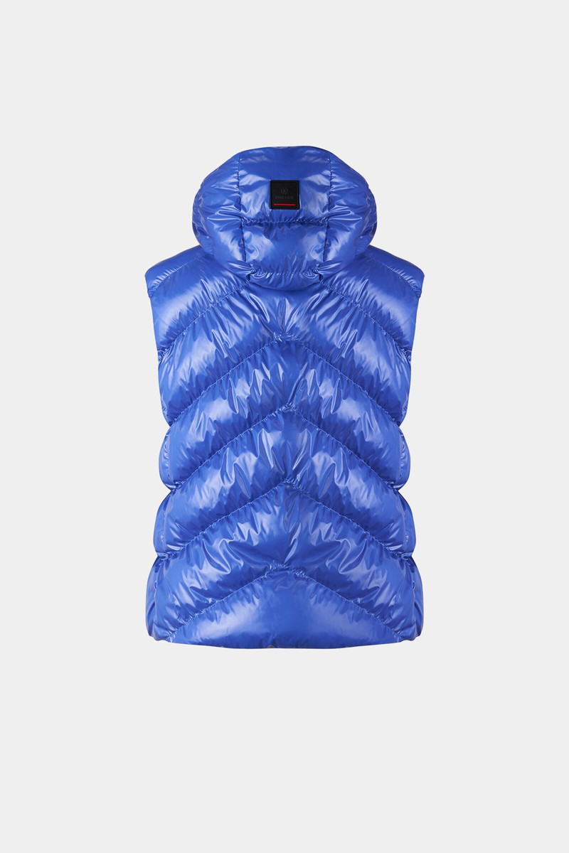 BOGNER Naima Quilted waistcoat in Blue outlook