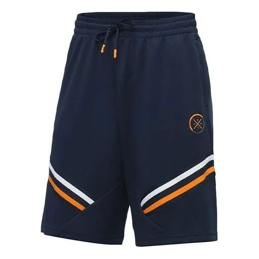 Li-Ning Way Of Wade Logo Basketball Shorts 'Navy Yellow' AAPR001-2 - 1