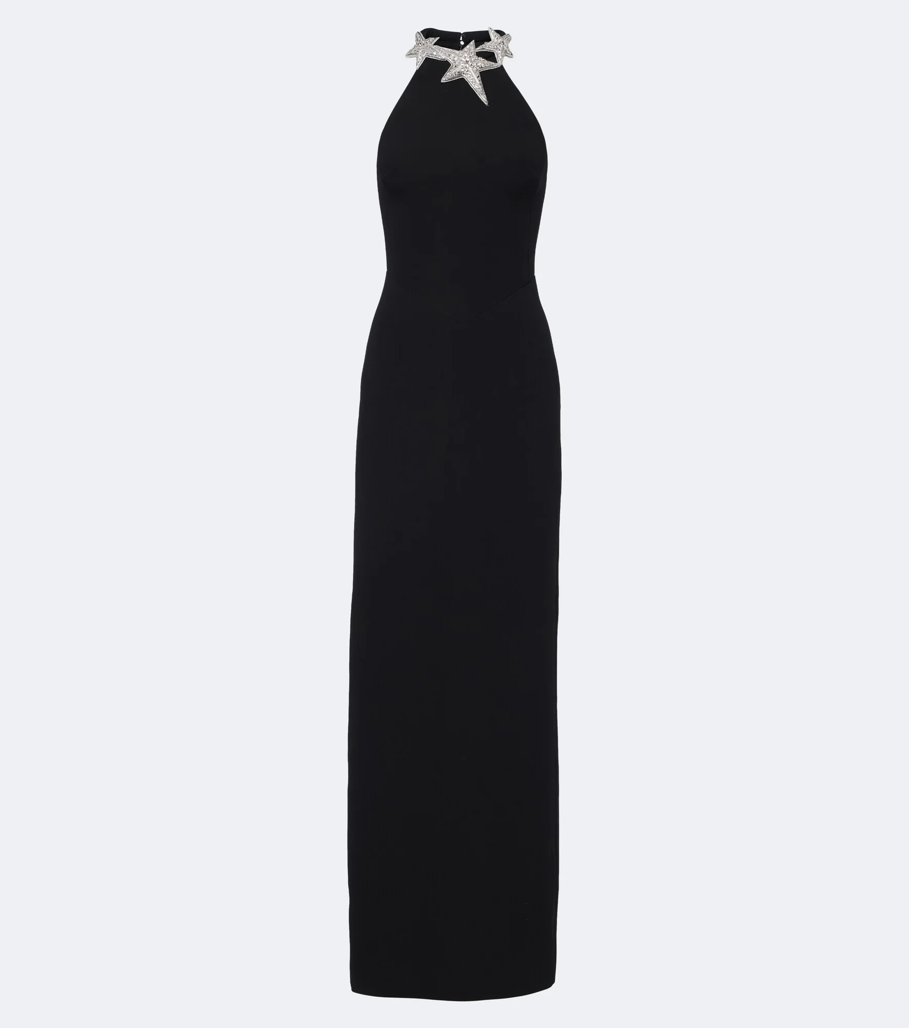 Embellished halterneck cady gown - 1