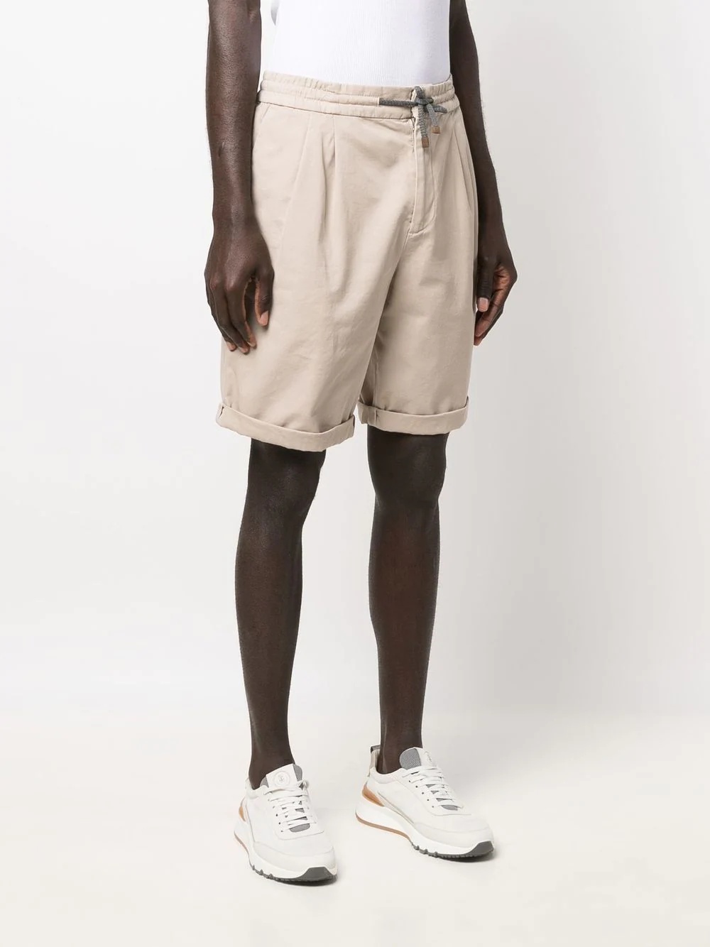 turn-up hem bermuda shorts - 3