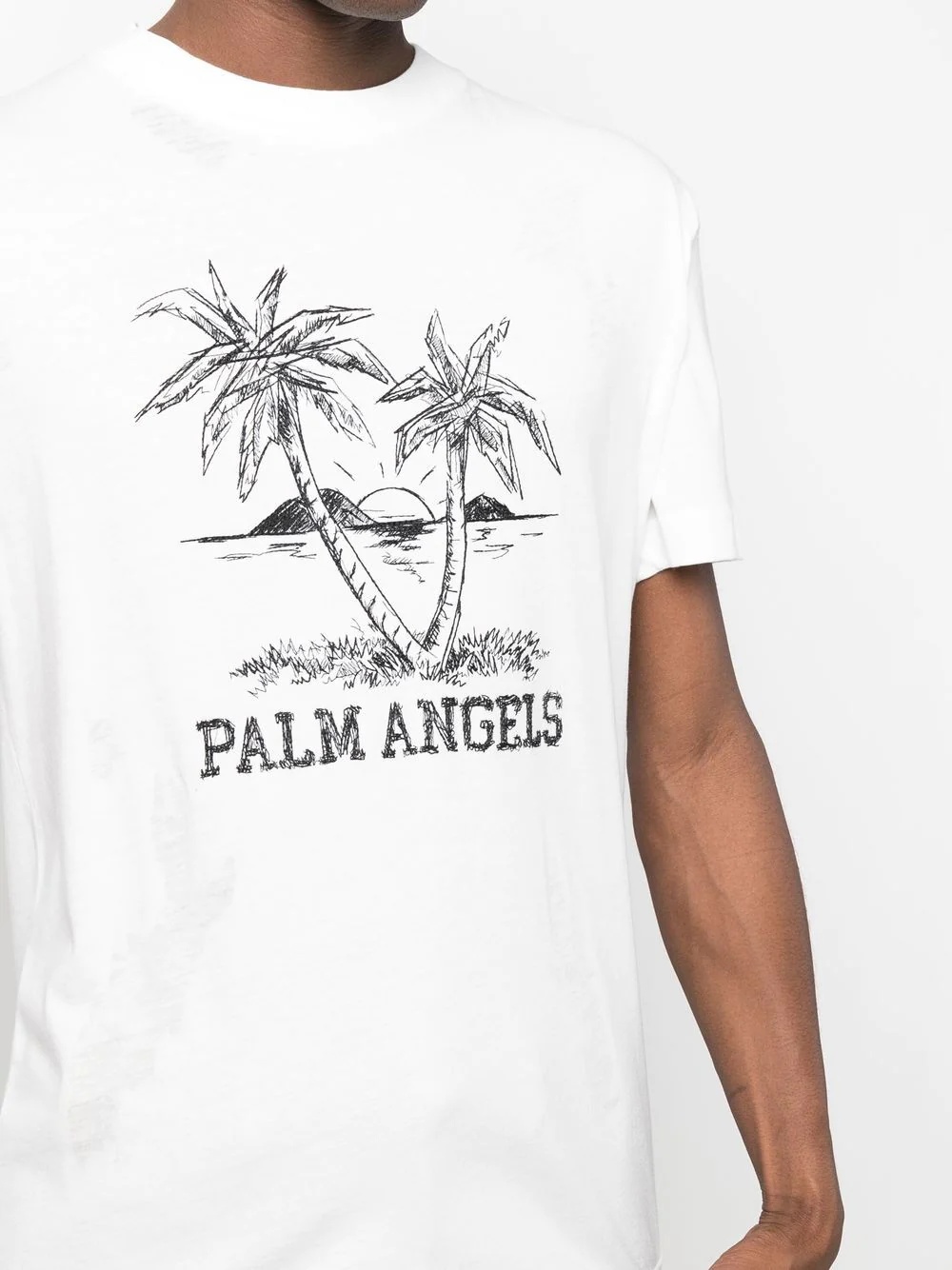 palm tree logo-print T-shirt - 5