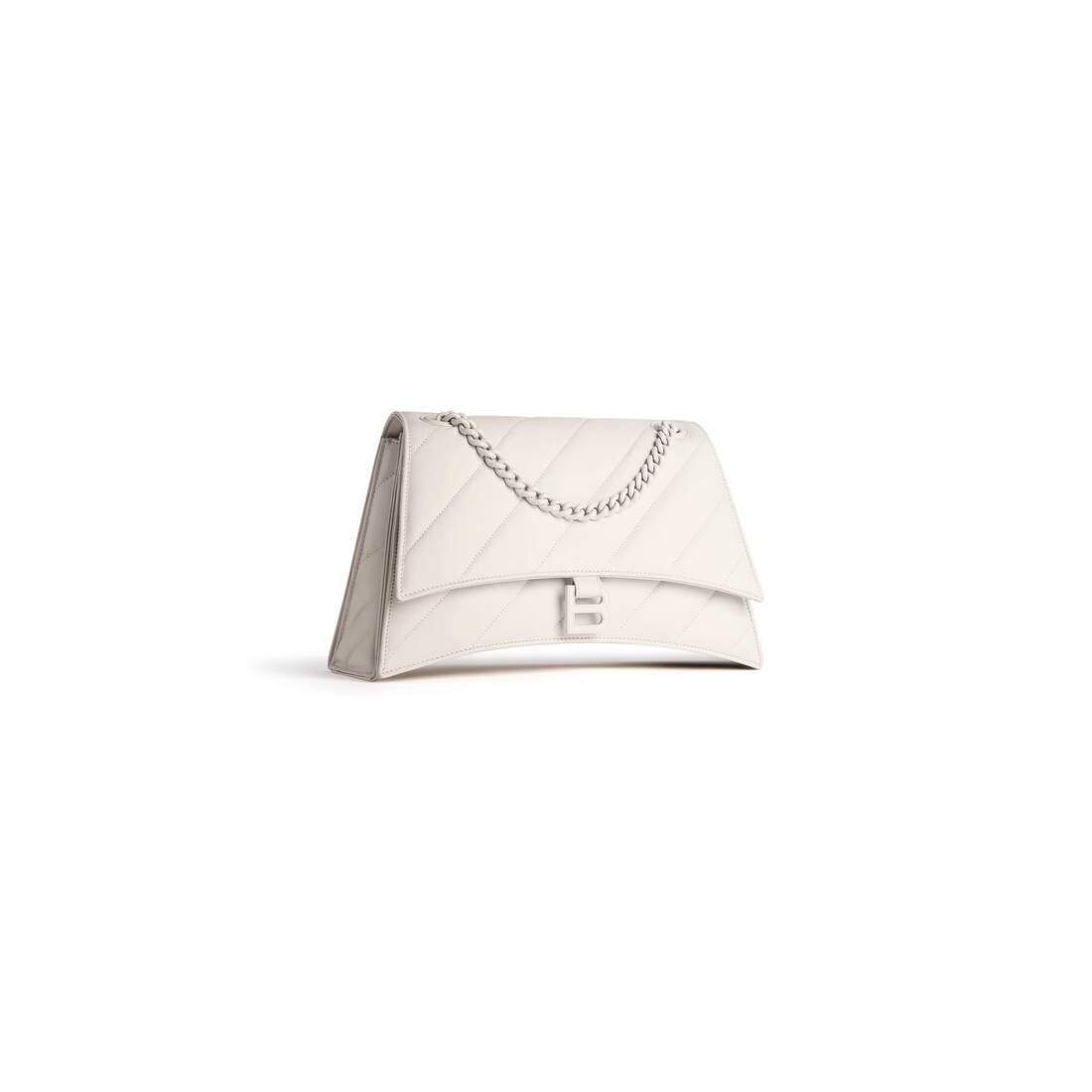 Women's Crush Medium Chain Bag Quilted  in Beige - 2