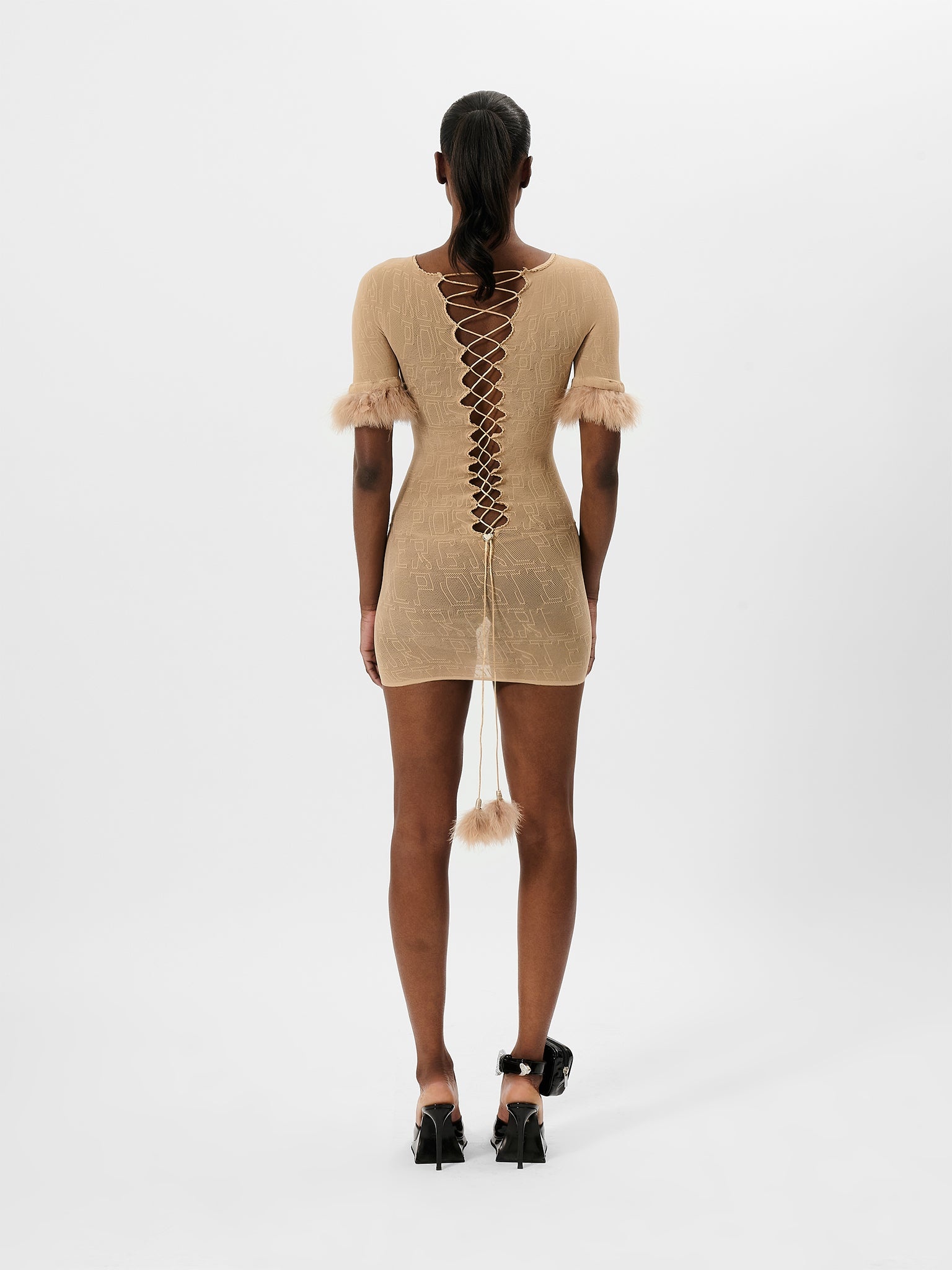 VANDERPOOL DRESS BEIGE - 4