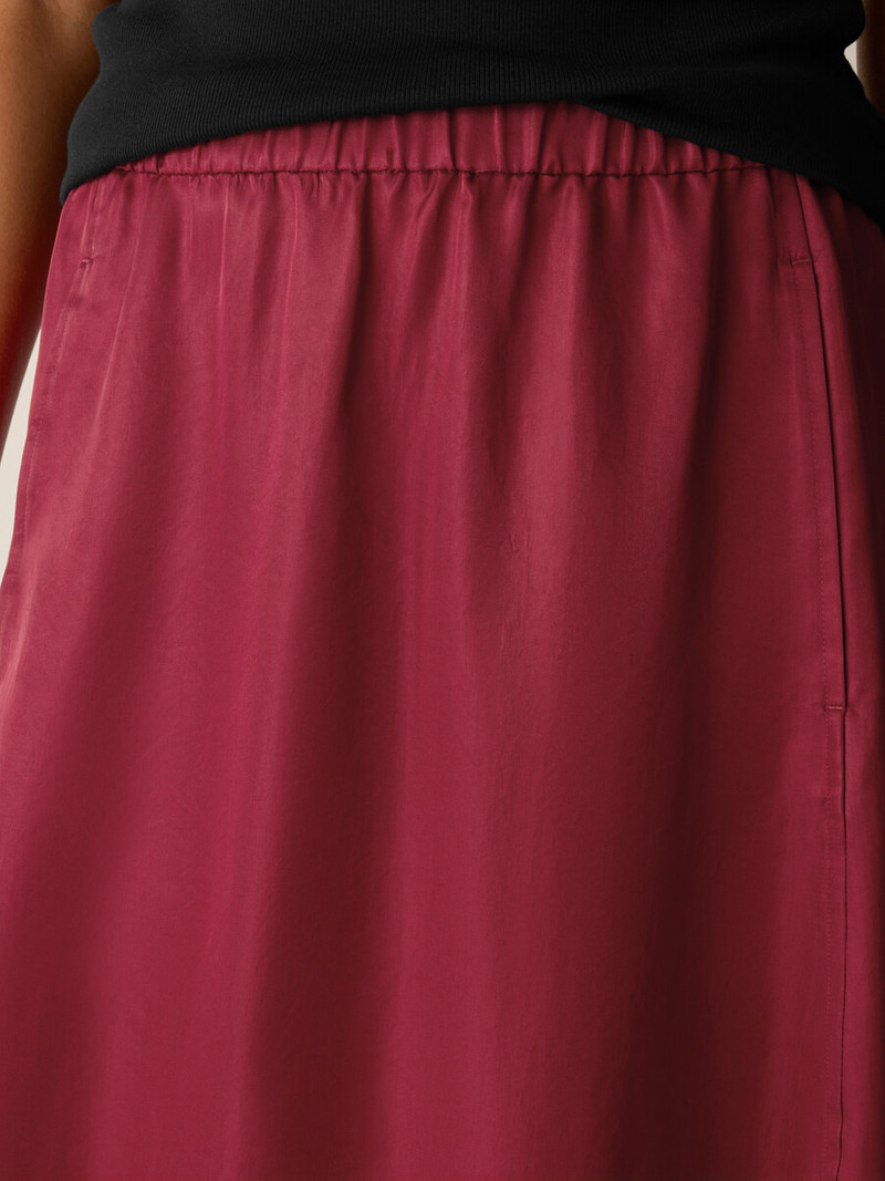 Lightweight Satin Shimmer Lantern Skirt 5