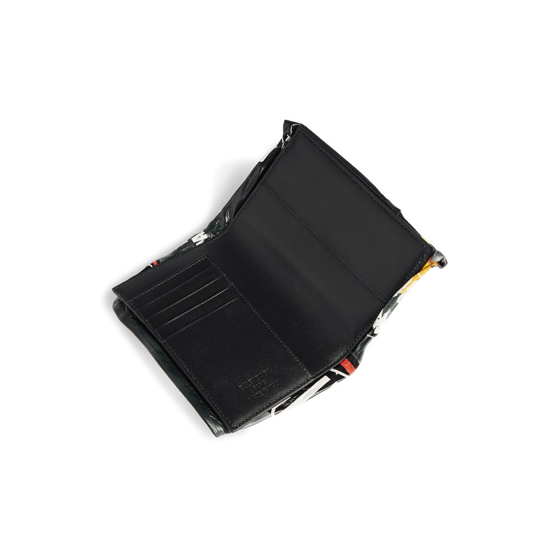 BALENCIAGA Men's Chips Passport Holder in Black outlook