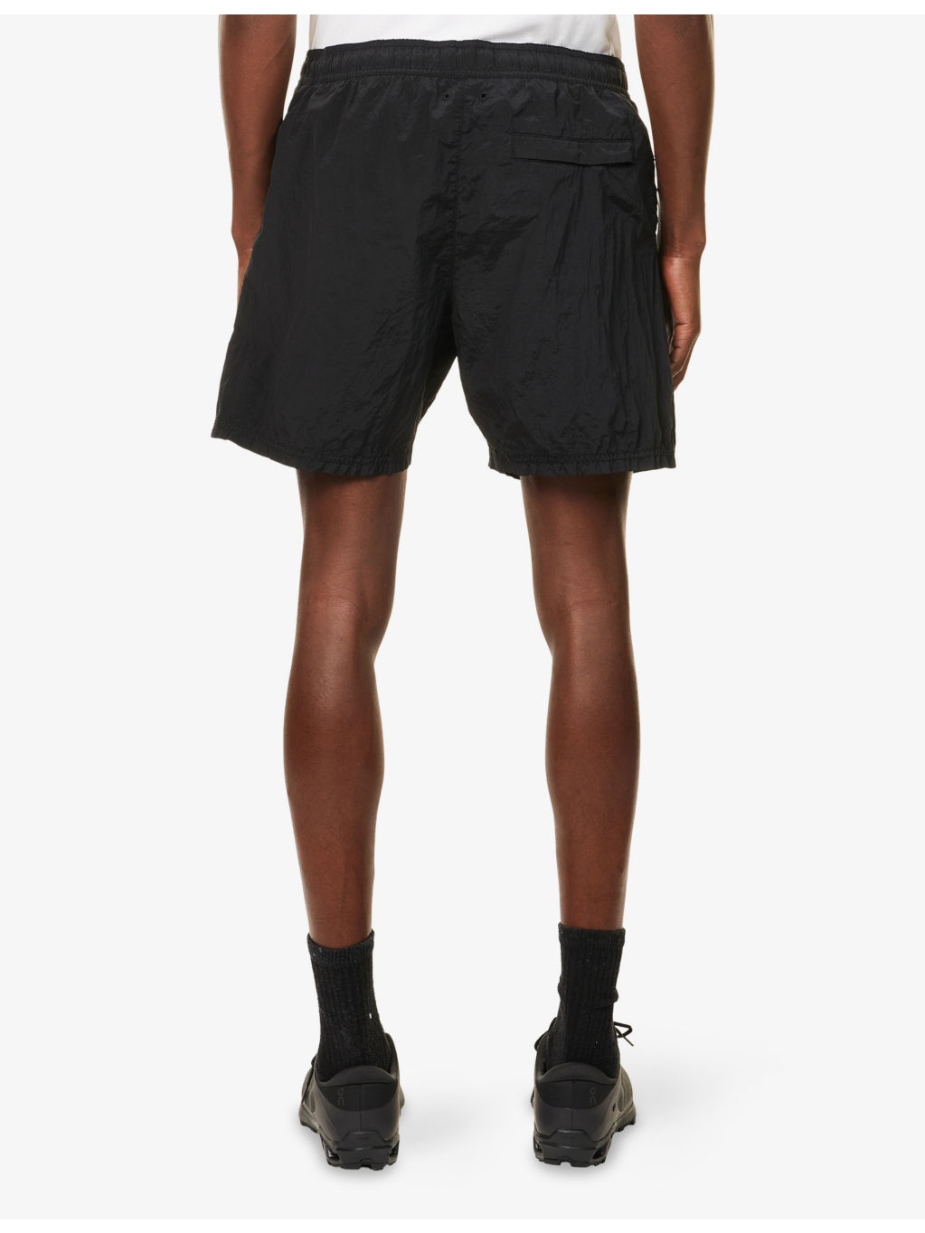 Crinkle Relaxed-Fit Shell Shorts - 4