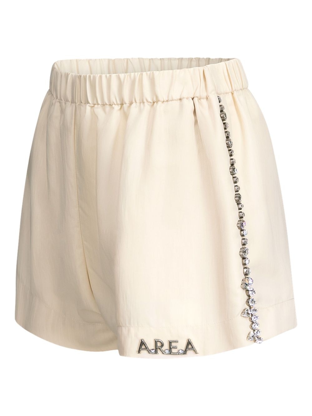 crystal-embellished track shorts - 7
