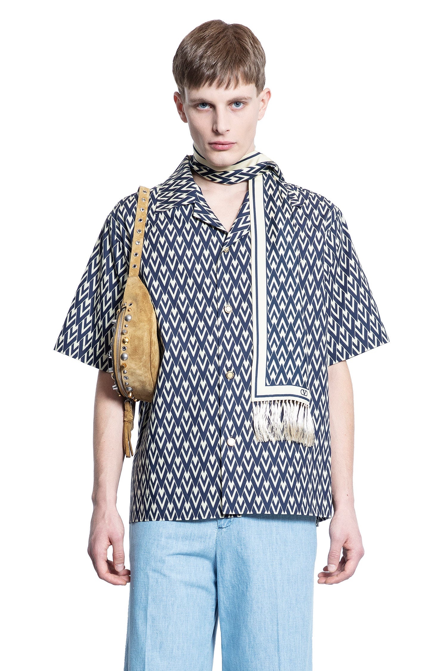Toute-La-V-Silk-Twill-Bowling-Shirt - 5