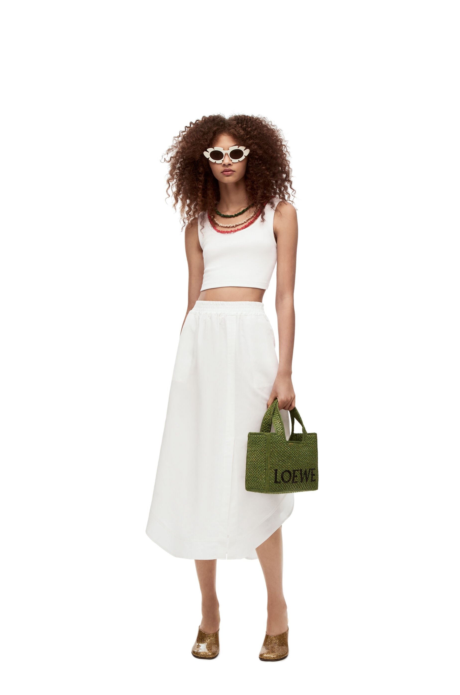 Embellished tank top in cotton - 2