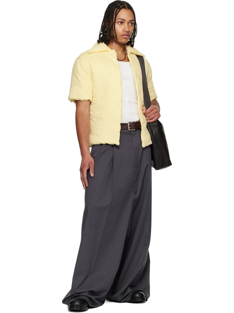 LU'U DAN Off-White Wadded Shift Shirt outlook