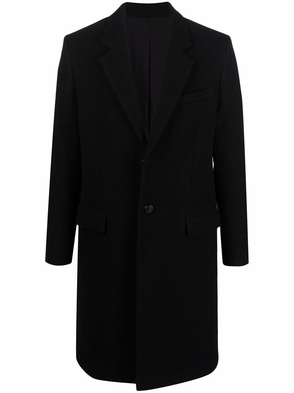 single-breasted  wool coat - 1