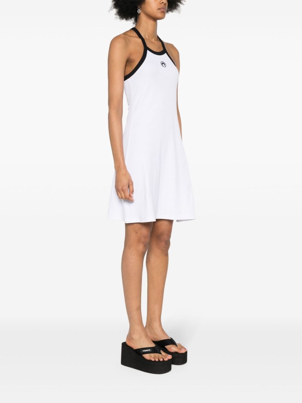 Crescent Moon-embroidered mini dress - 3
