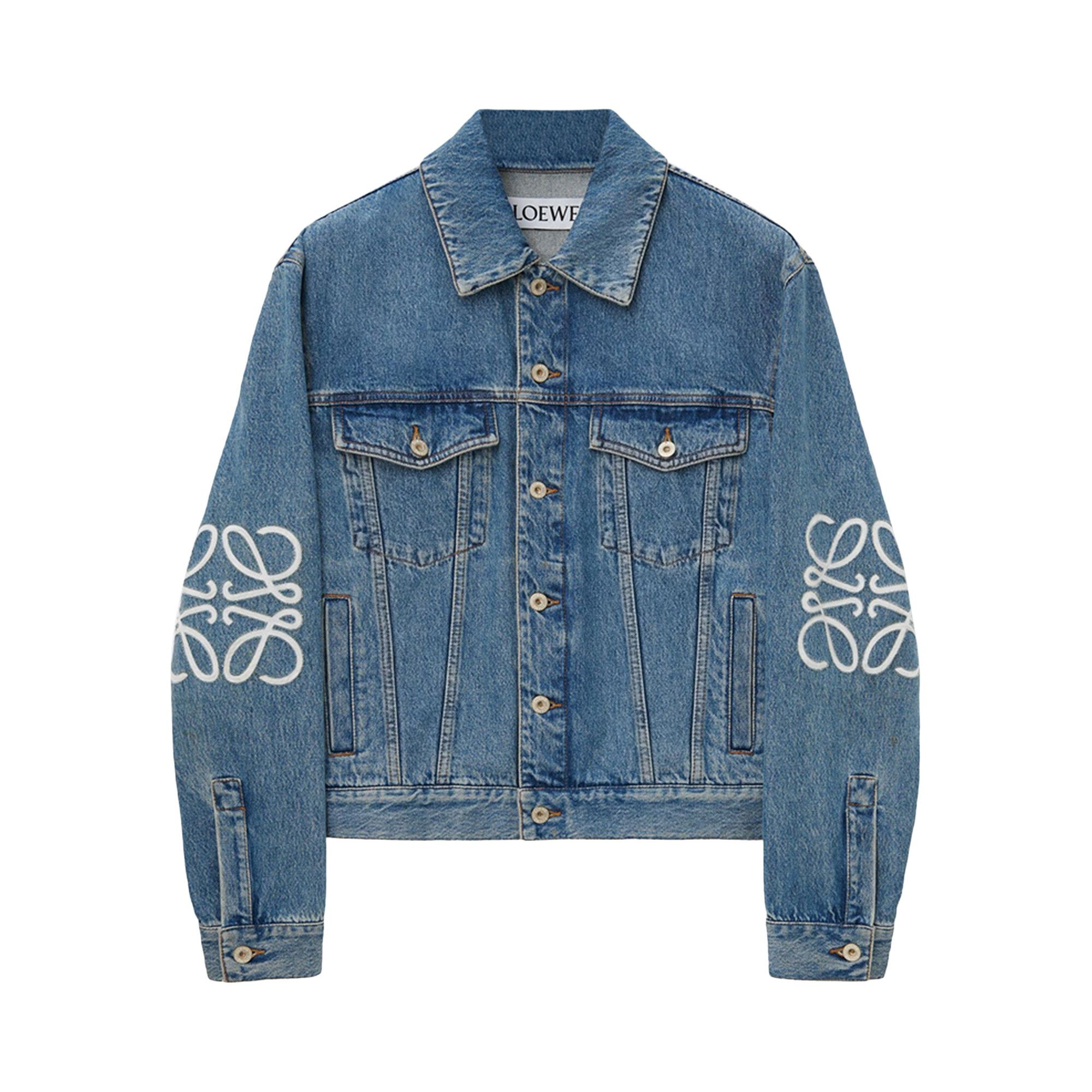 Loewe Anagram Jacket 'Mid Blue Denim' - 1