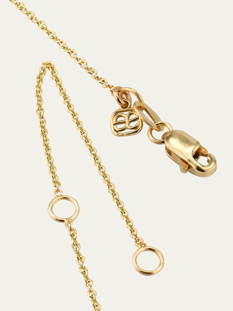 SYDNEY EVAN 14K Pure Block Initial Necklace outlook