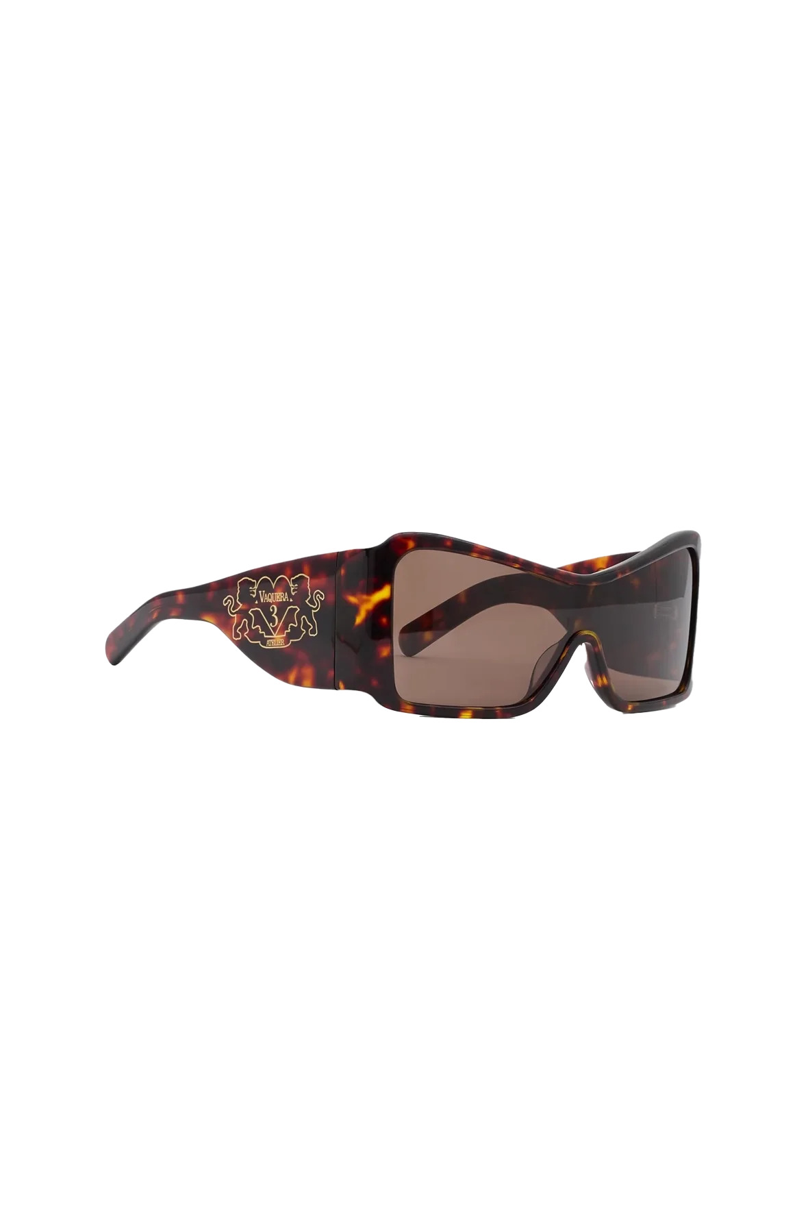 Vaquera Unisex Shield Sunglasses Brown - 2