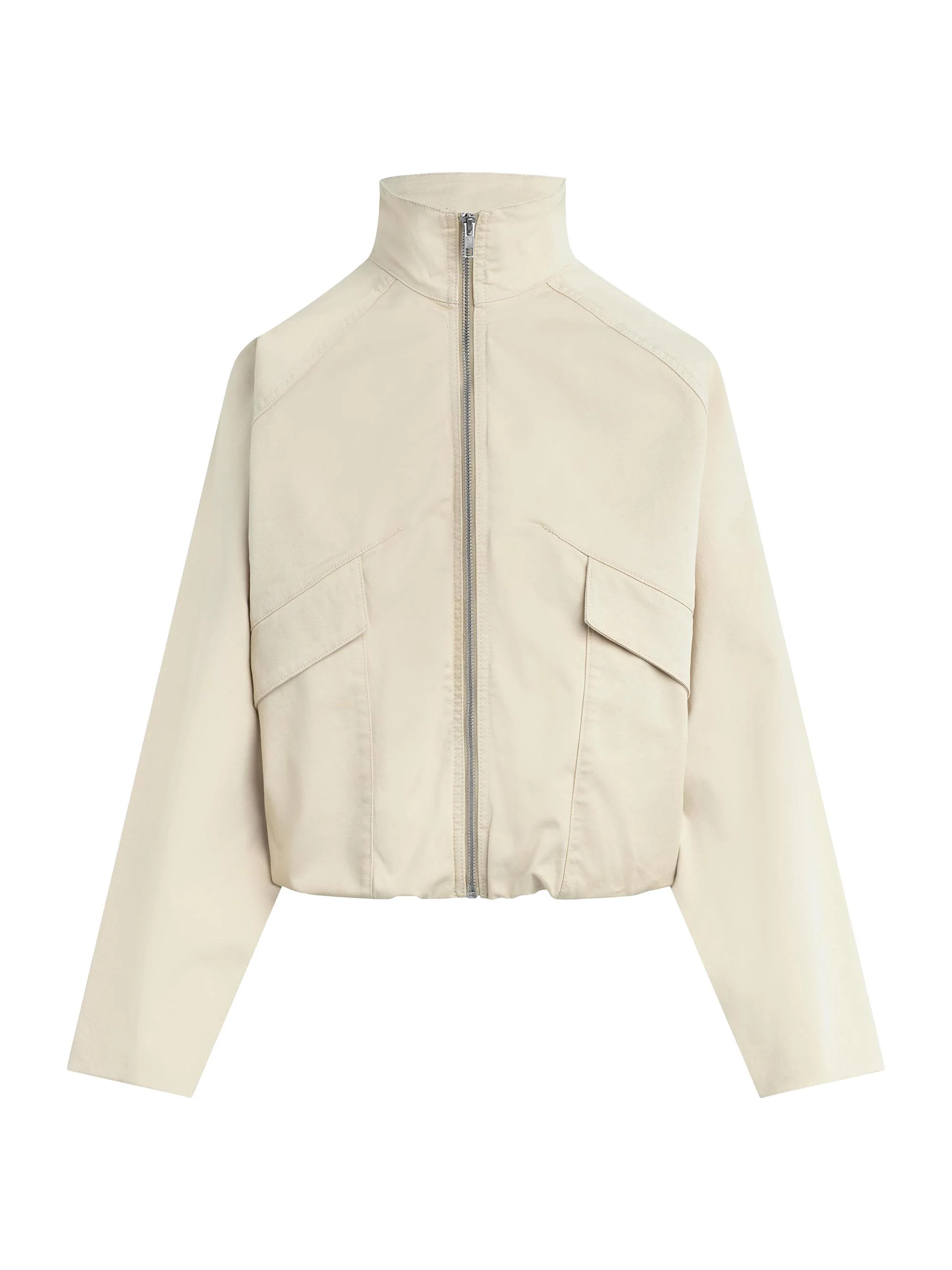 Women's The Zip Bubble Jacket - Stone - 1