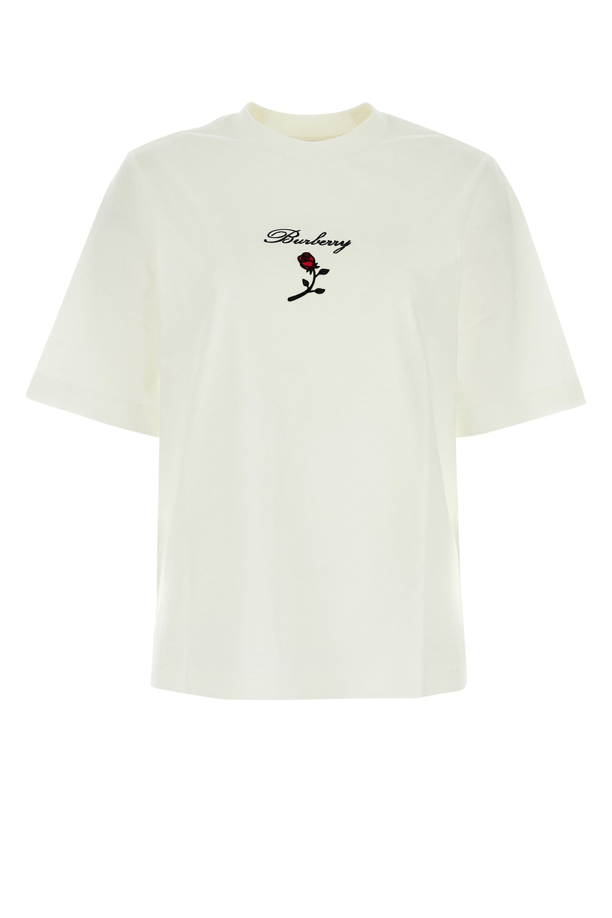 White stretch cotton t-shirt - 1