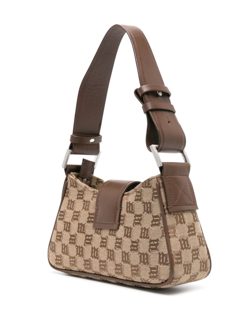 monogram-jacquard canvas tote bag - 3