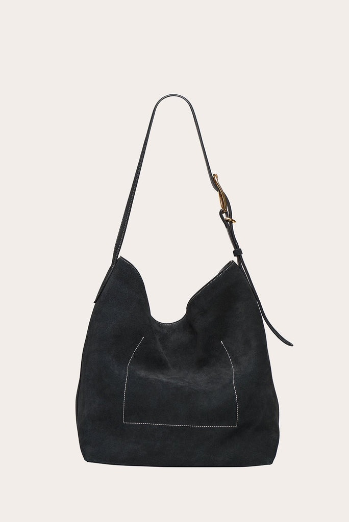 SLOUCH BUCKET BLACK SUEDE - 5