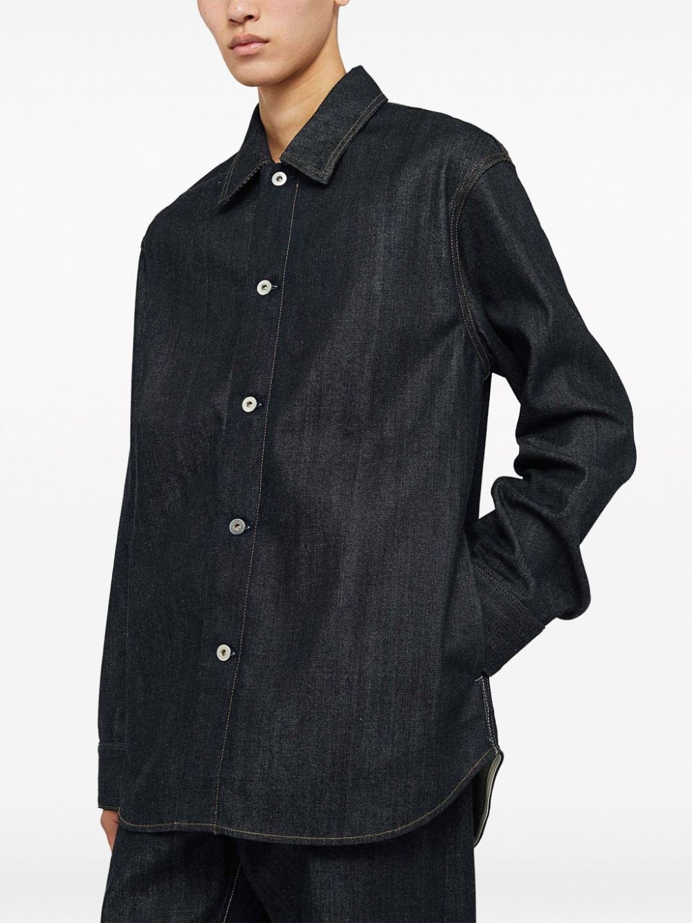 long-sleeve denim shirt - 4
