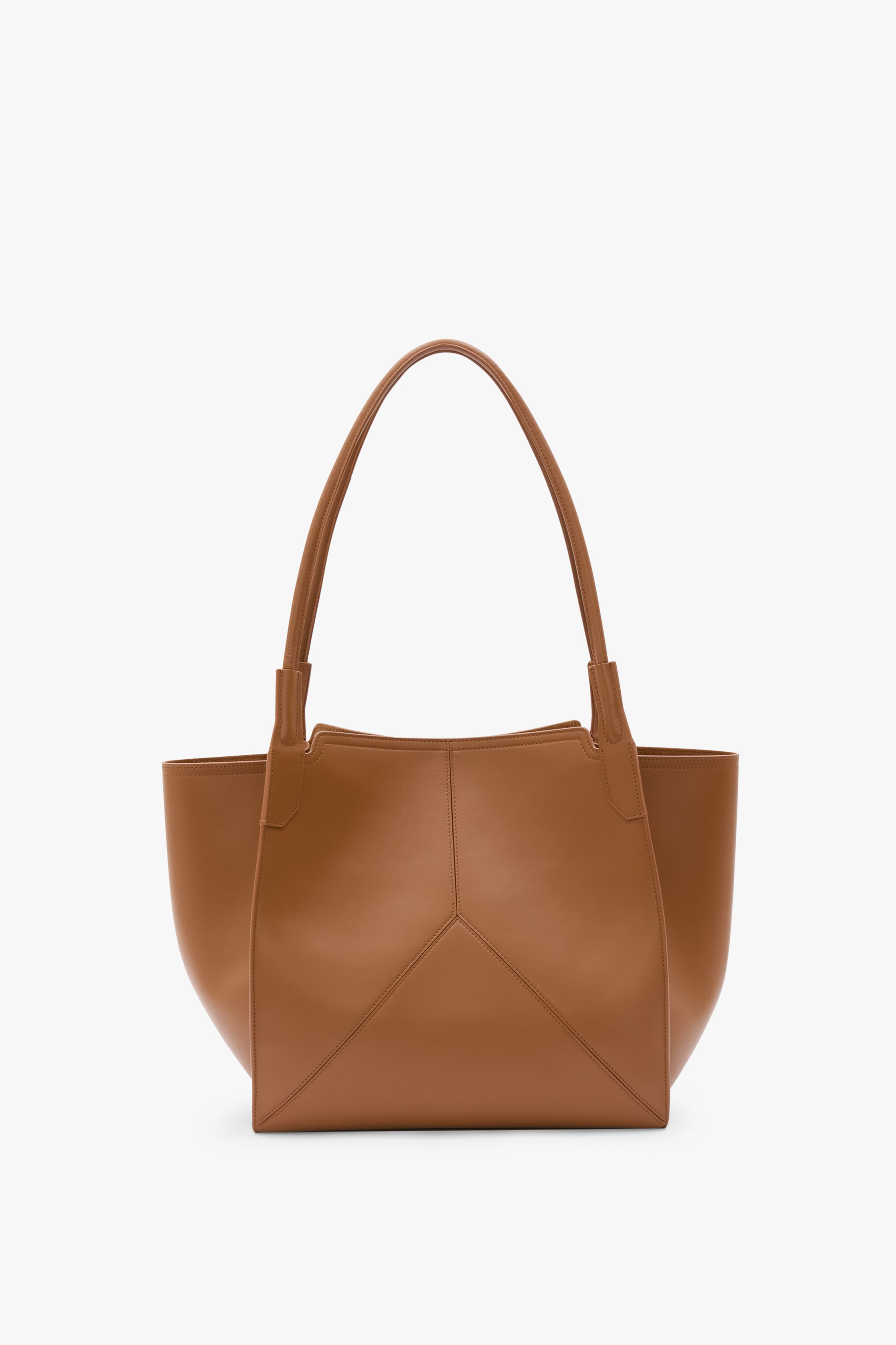 Victoria Tote In Tan Soft Leather - 4