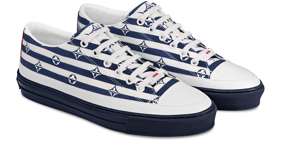 Louis Vuitton Escale Stellar White And Blue Sneakers New