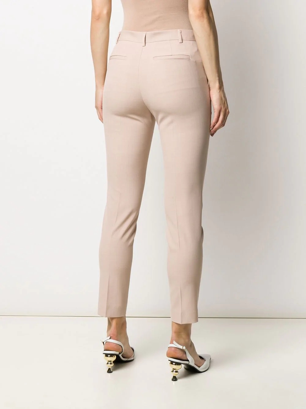 slim-fit cropped trousers - 4