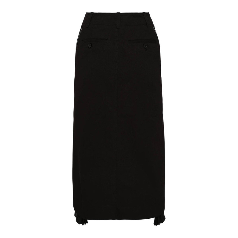 sacai Kichu Cotton Chino Skirt outlook