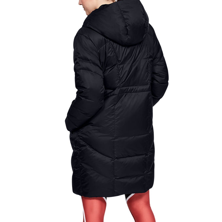 (WMNS) Under Armour Down Parka Jacket 'Black' 1342791-001 - 4