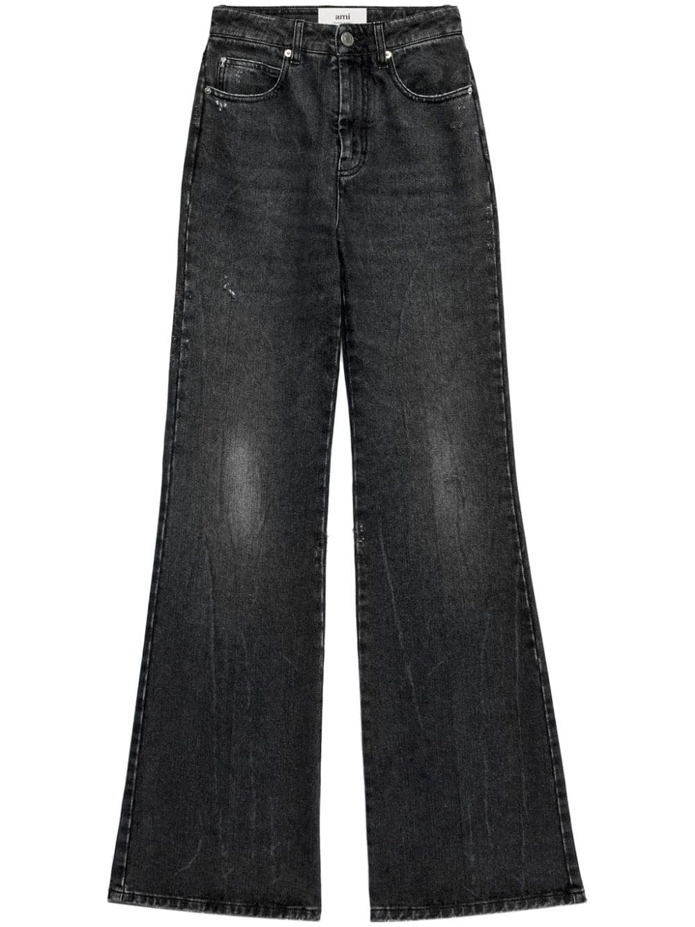 mid-rise wide-leg trousers - 1