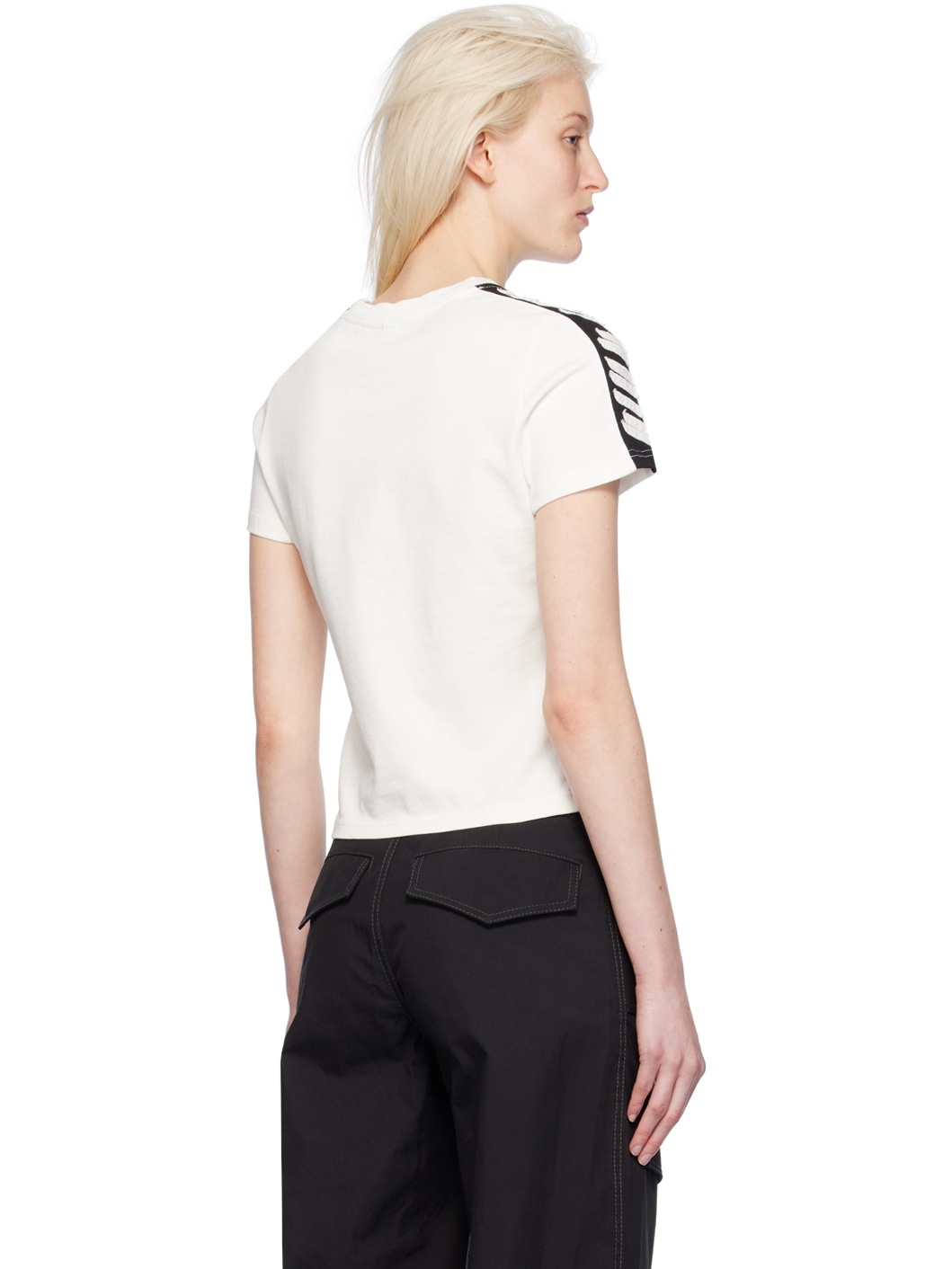White Applique T-Shirt - 3