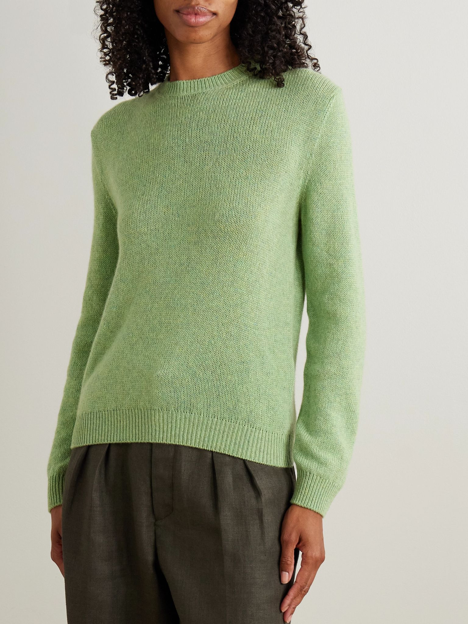 Fobello cashmere sweater Sage green - 3