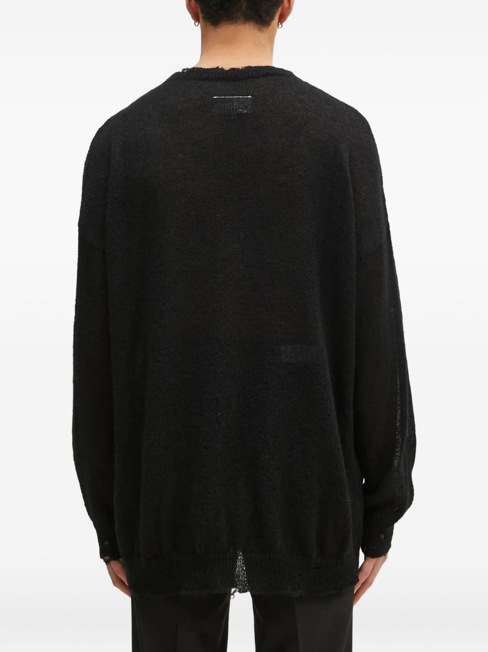 distressed-effect sweater - 3