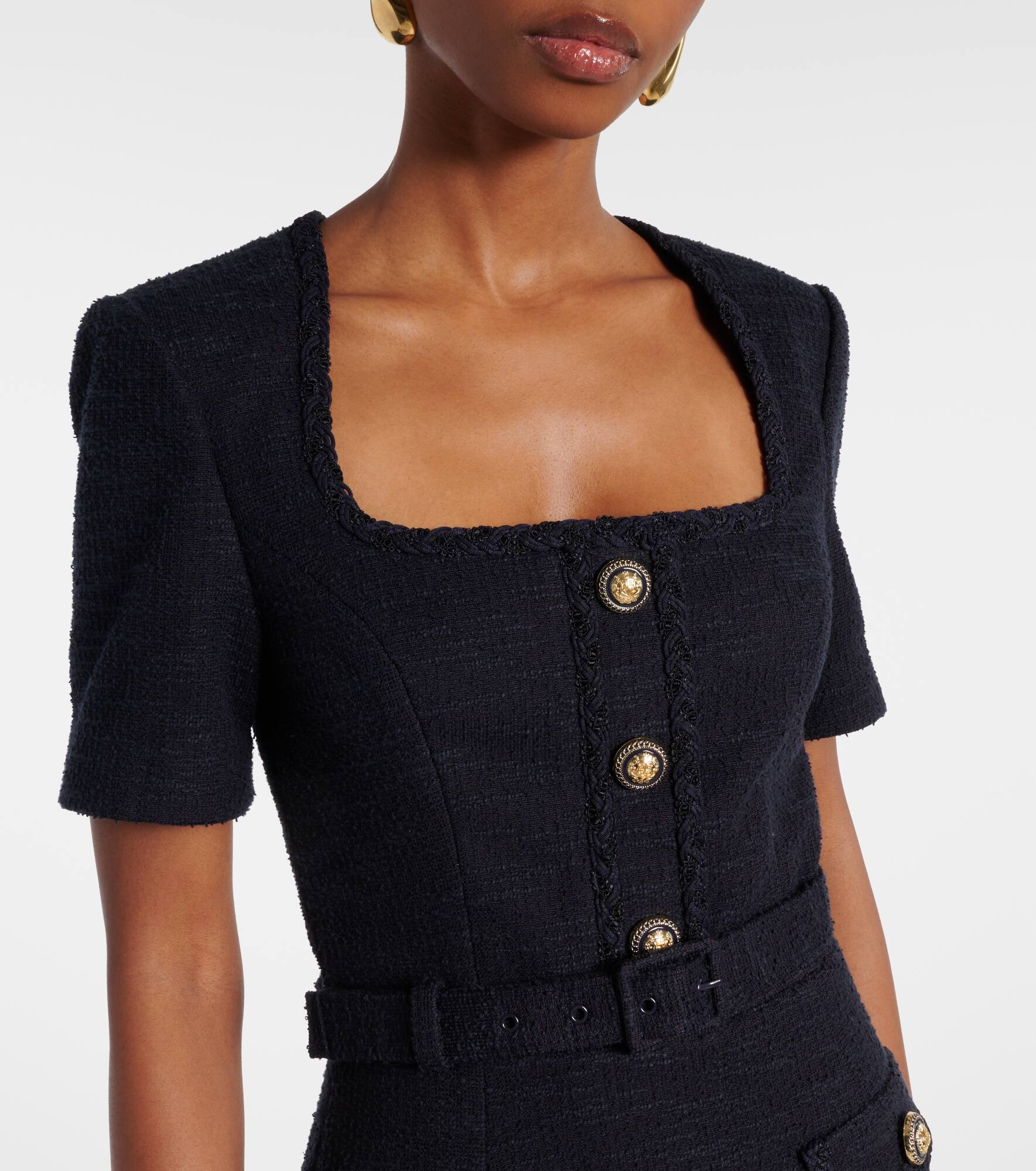 Jonie belted pleated midi dress - 4