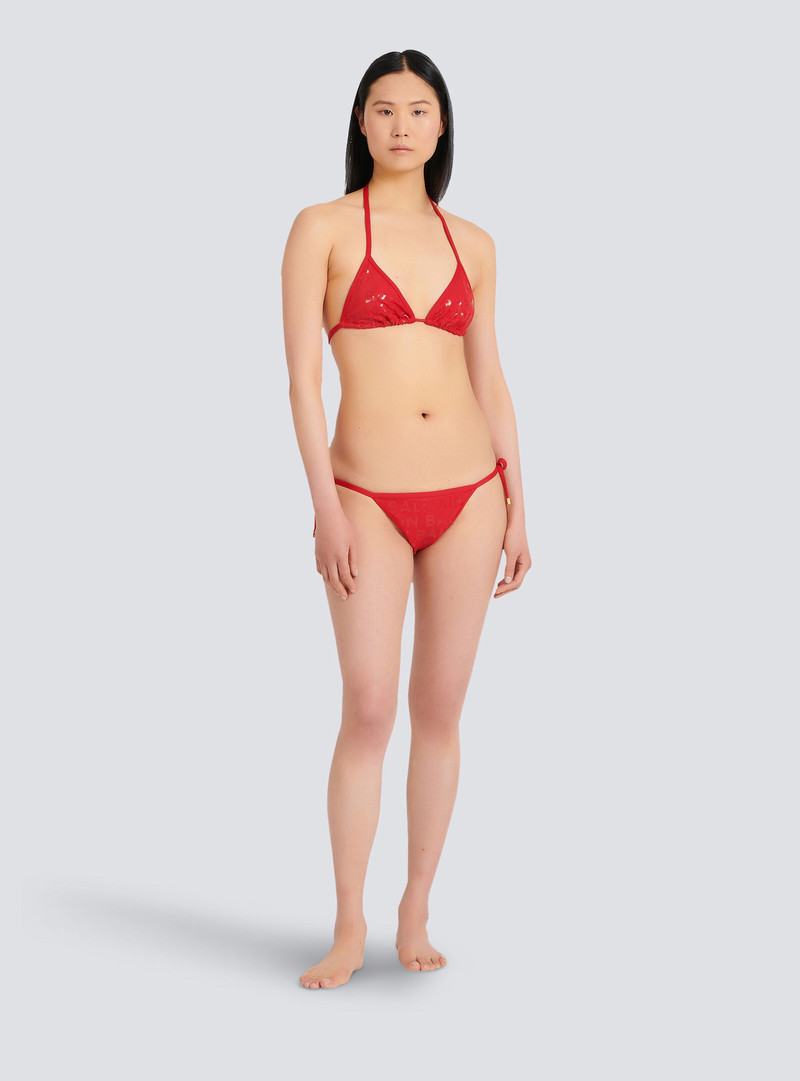 Balmain Balmain logo bikini outlook