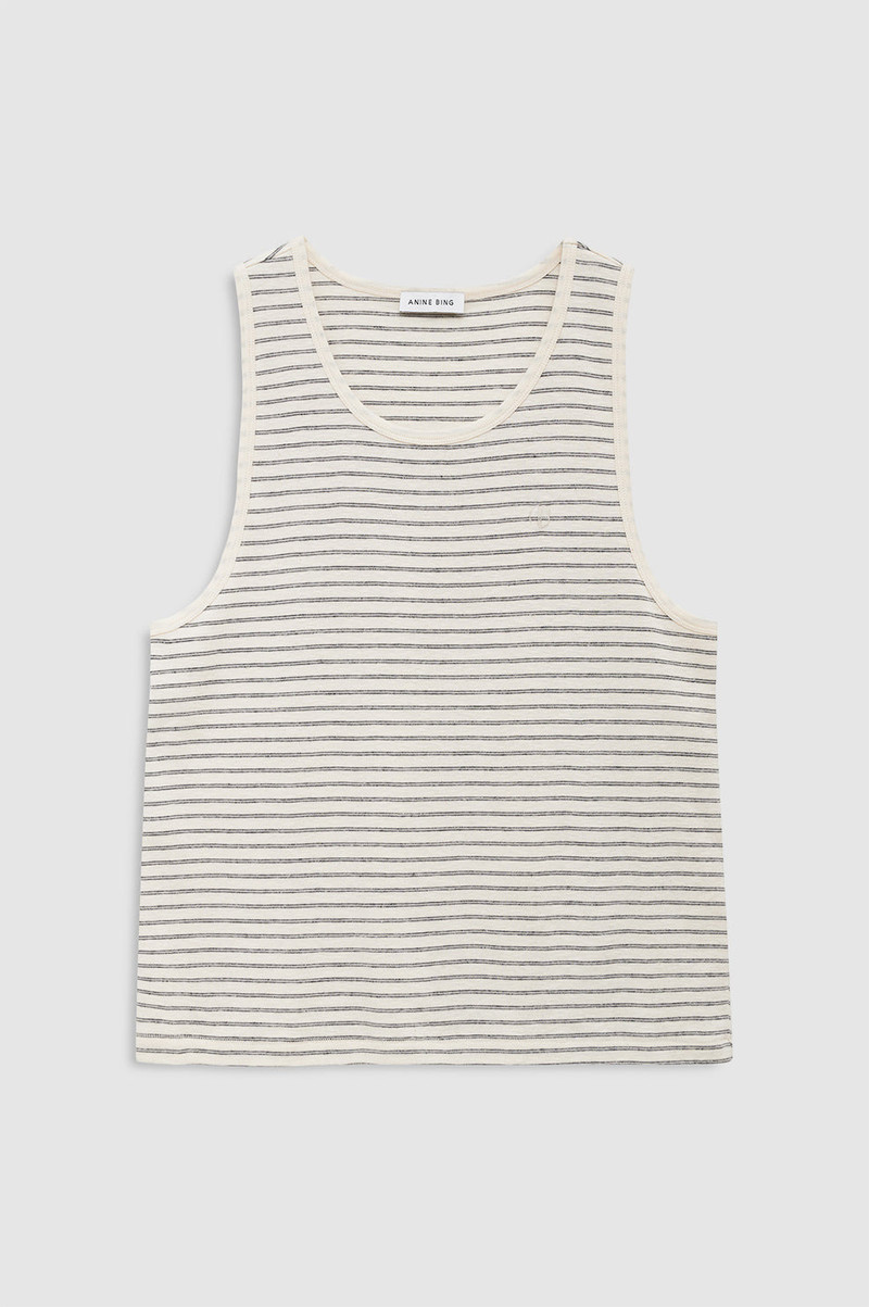 Juliann Tank - Black Stripe 1