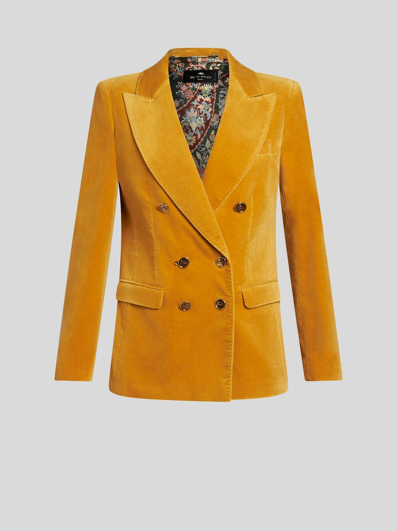 DOUBLE-BREASTED VELVET JACKET 1