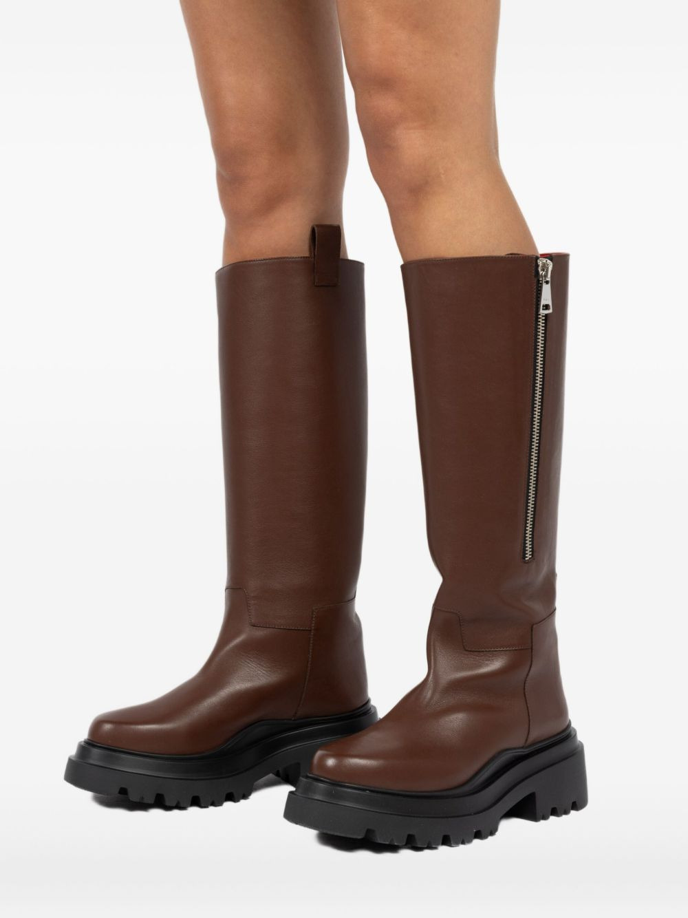 zip-detail platform boots - 4