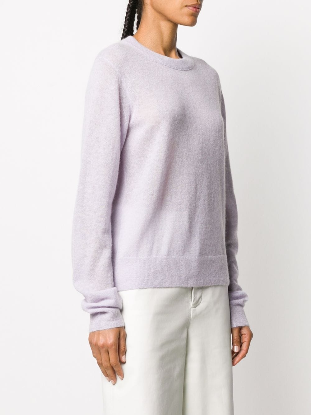 logo intarsia rib-trimmed jumper - 3