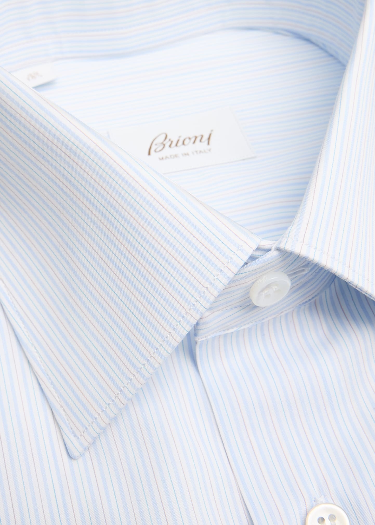Men's Cotton Multi-Stripe Dress Shirt - 2