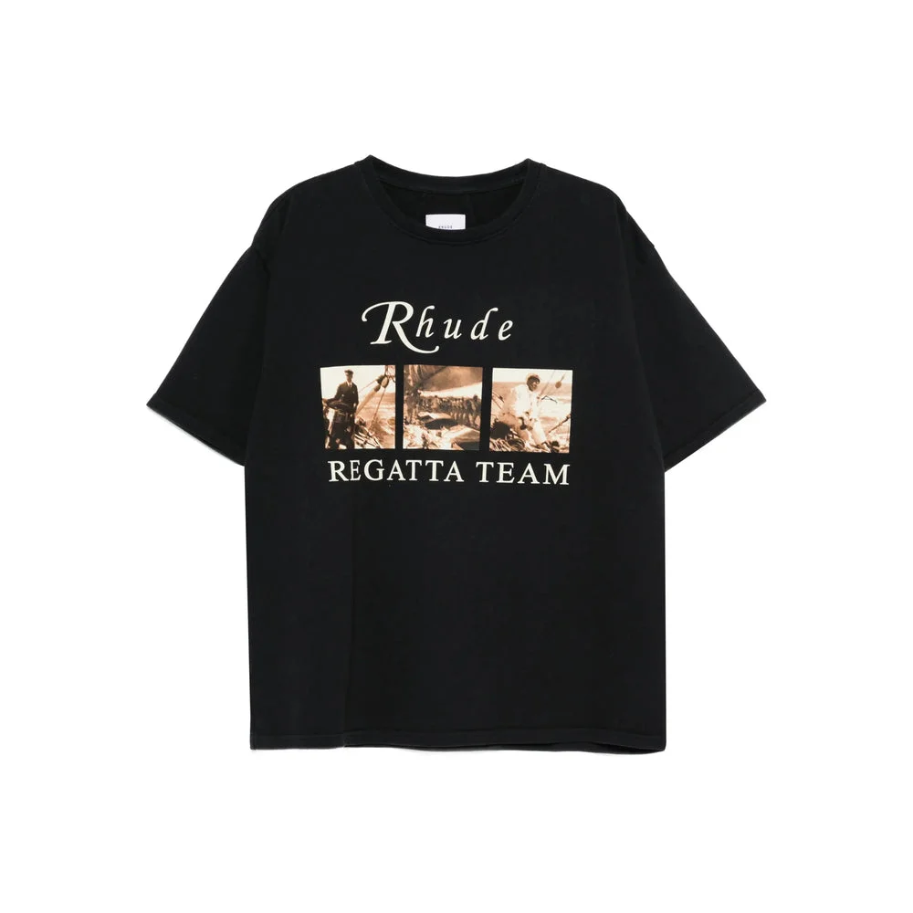 Rhude Black T-Shirts & Vests - T-Shirts Men - 1