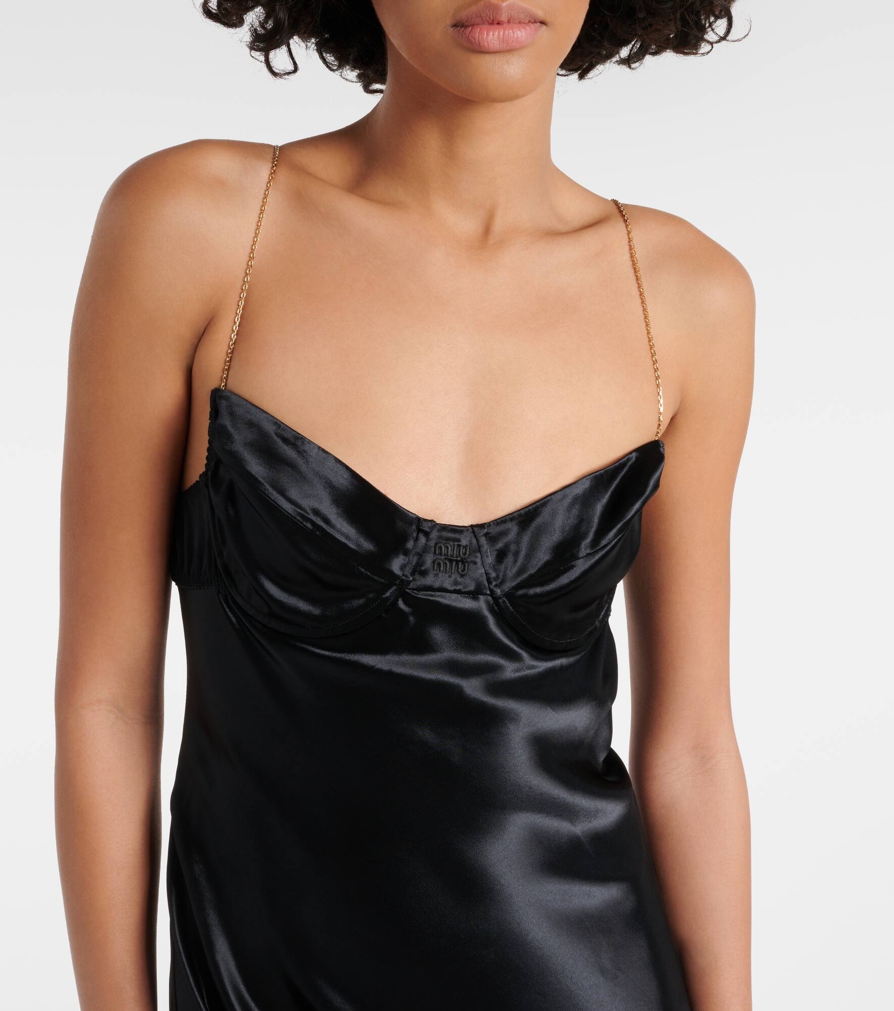 Embellished satin gown - 4