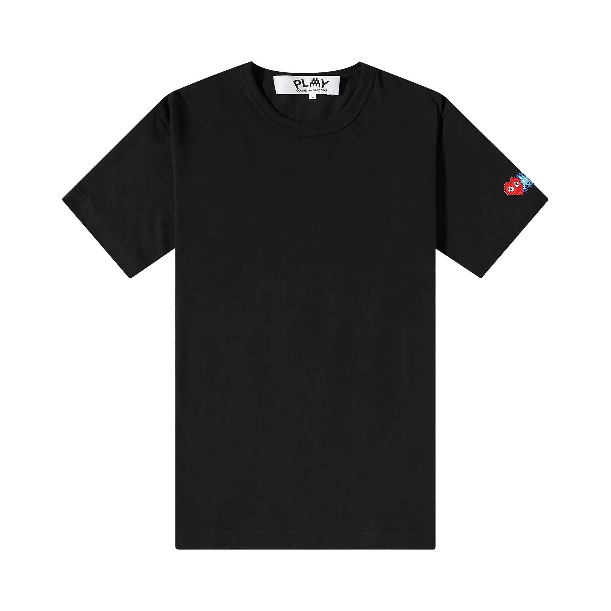 Comme des Garçons PLAY x Invader Logo Patch T-Shirt 'Black' - 1