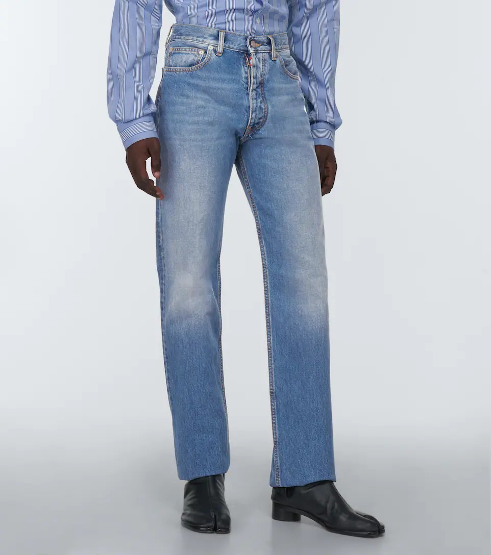 Mid-rise straight jeans - 3